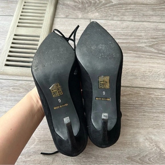 Jeffrey Campbell Brielle  Lace-Up Suede Pump - Picture 14 of 16